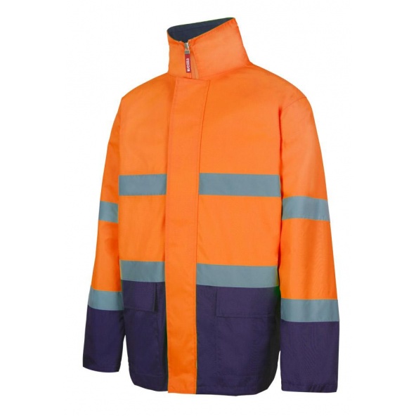 Parka bicolor alta visibilidad (tallas grandes) serie 306002