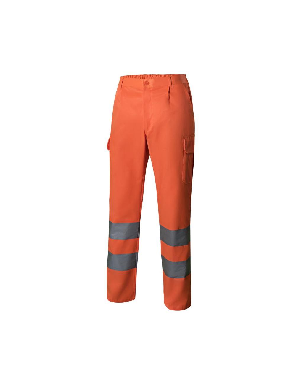 Comprar Pantalón multibolsillos alta visibilidad serie 303006 online barato Naranja Fluor