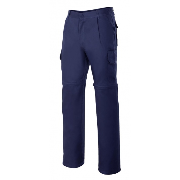 Comprar Pantalón desmontable multibolsillos serie 346 online barato Azul Marino