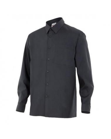 Comprar Camisa manga larga un bolsillo serie 529 online barato Negro