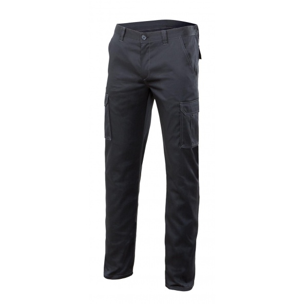 Comprar Pantalón stretch multibolsillos serie 103005s online barato Negro