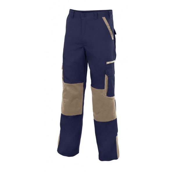 Comprar Pantalón bicolor multibolsillos serie plomo online barato Marino/Beige