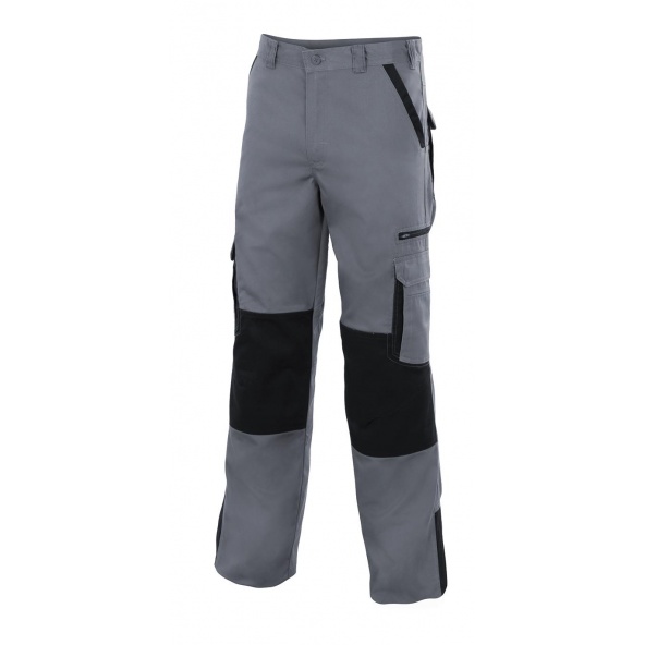 Comprar Pantalón bicolor multibolsillos serie plomo online barato Gris/Negro