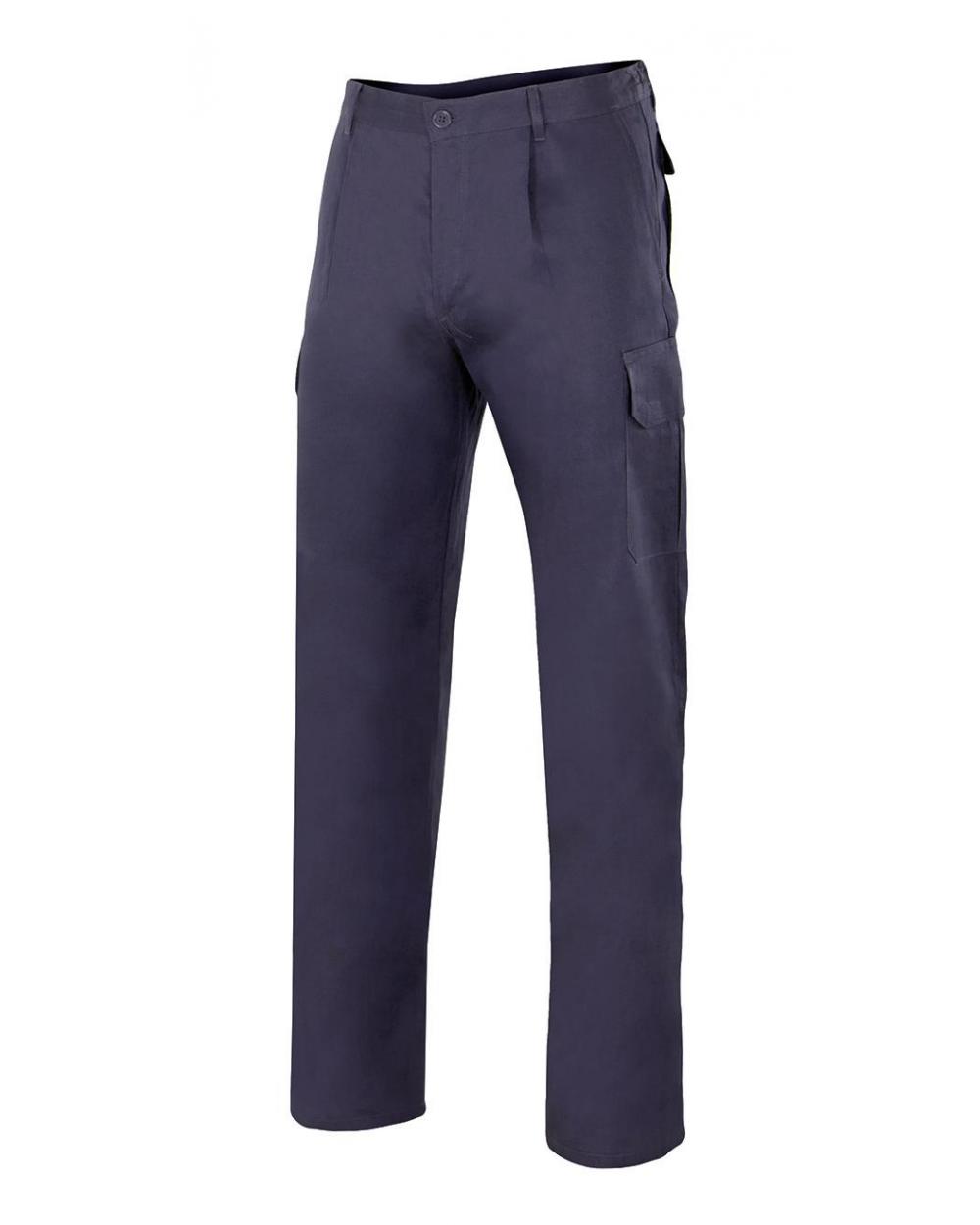 Comprar Pantalón 100% algodon multibolsillos serie 343 online barato Azul Marino