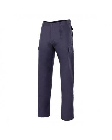 Comprar Pantalón 100% algodon multibolsillos serie 343 online barato Azul Marino