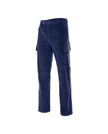 Comprar Pantalón pana multibolsillos serie 380 online barato Azul Marino