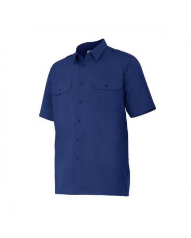 Comprar Camisa manga corta con galoneras serie 532 online barato Azul Marino