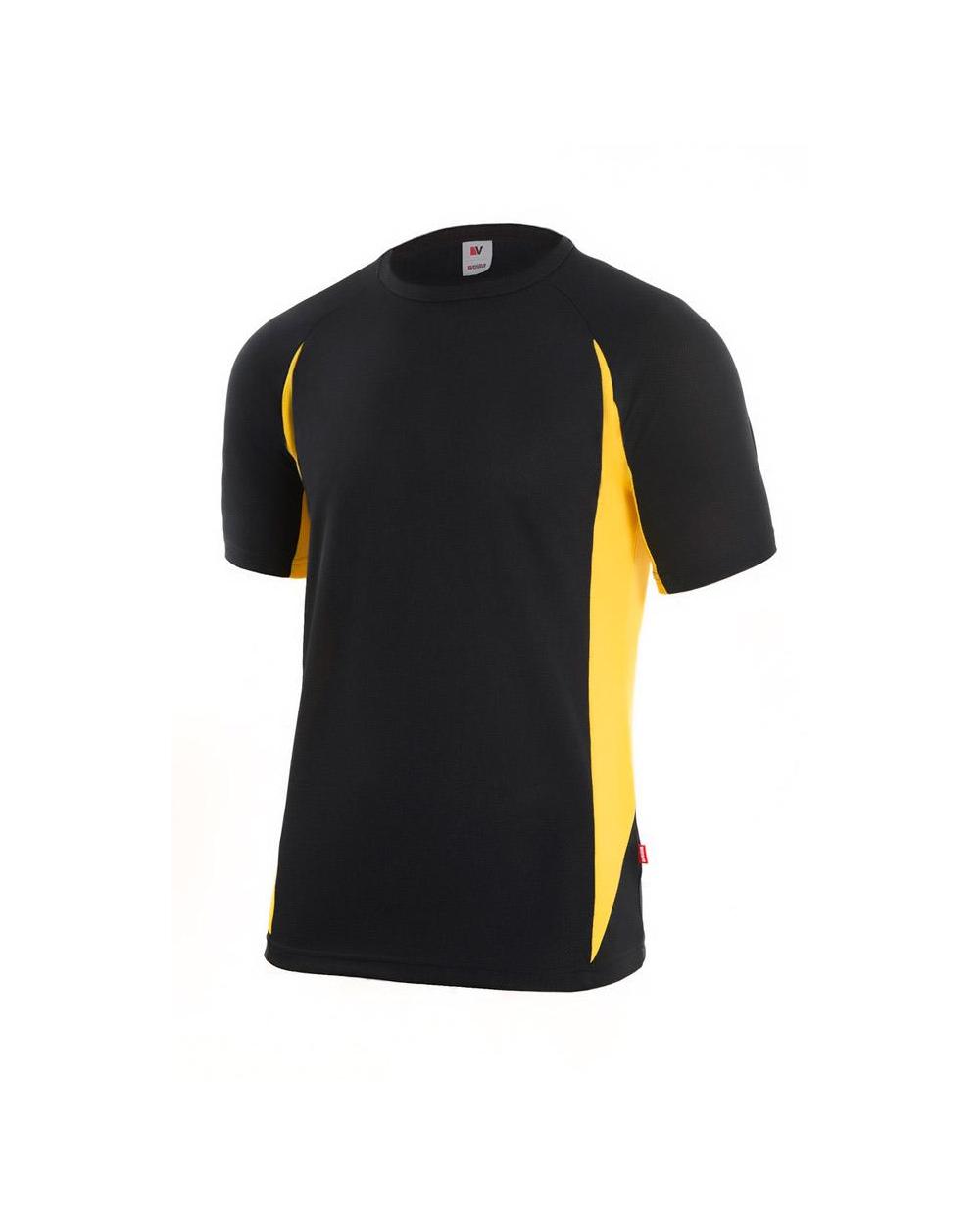 Comprar Camiseta tecnica bicolor serie 105501 online barato Negro/Amarillo
