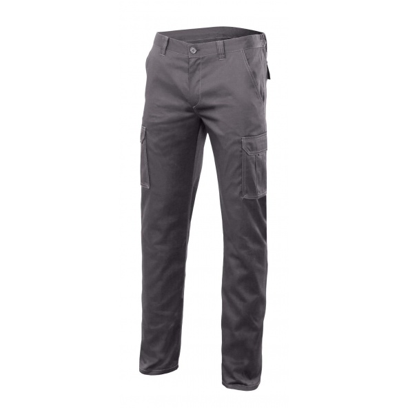 Comprar Pantalón forrado stretch multibolsillos serie 103015s online barato Gris