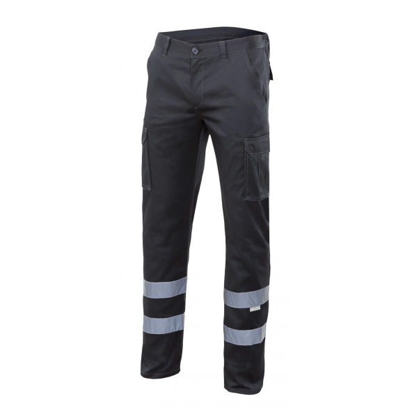 Comprar Pantalón con cintas stretch multibolsillos serie 103014s online barato Negro