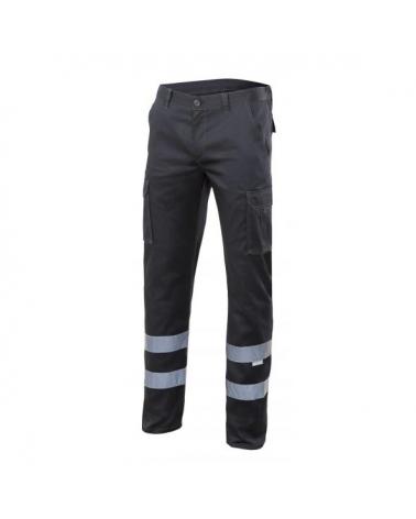 Comprar Pantalón con cintas stretch multibolsillos serie 103014s online barato Negro