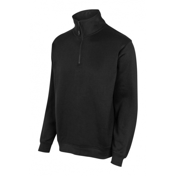 Comprar Sudadera unisex media cremallera serie 105702 online barato Negro