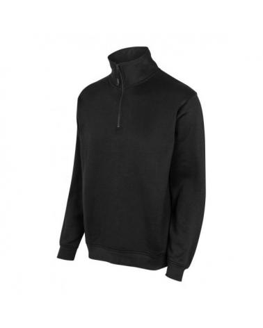 Comprar Sudadera unisex media cremallera serie 105702 online barato Negro