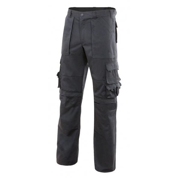 Comprar Pantalón multibolsillos con refuerzo de tejido serie 103016 online barato Negro