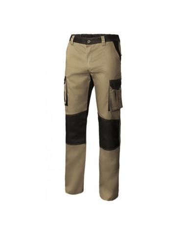 Comprar Pantalón bicolor multibolsillos serie 103020b online barato Beige Arena/Negro