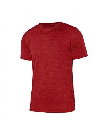 Comprar Camiseta tecnica jaspeada serie 105507 online barato Rojo Jaspeado