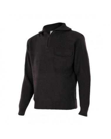 Comprar Jersey de punto grueso de cuello alto serie 101 online barato Negro