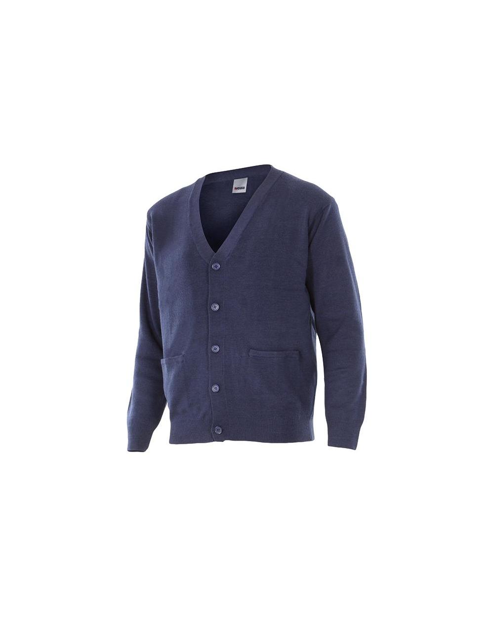 Comprar Chaqueta punto fino serie 103c online barato Azul Marino