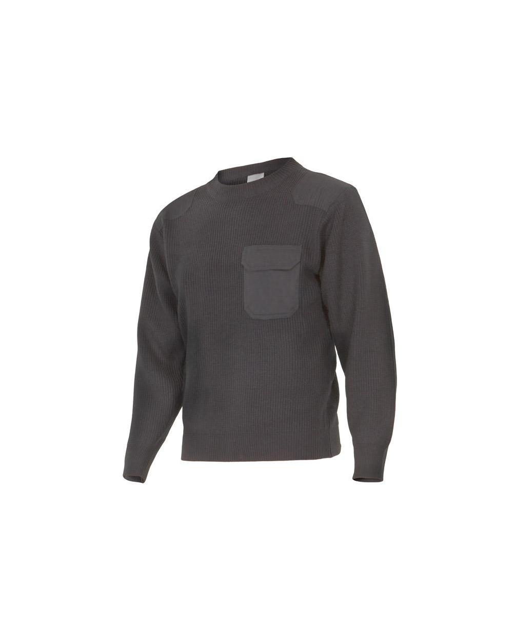 Comprar Jersey punto grueso con cuello redondo serie 100 online barato Gris