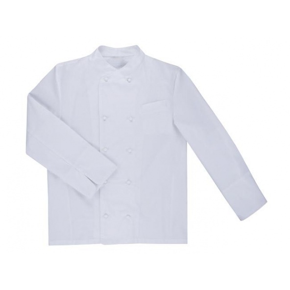 Comprar Chaqueta cocinero manga larga serie eneldo online barato Blanco