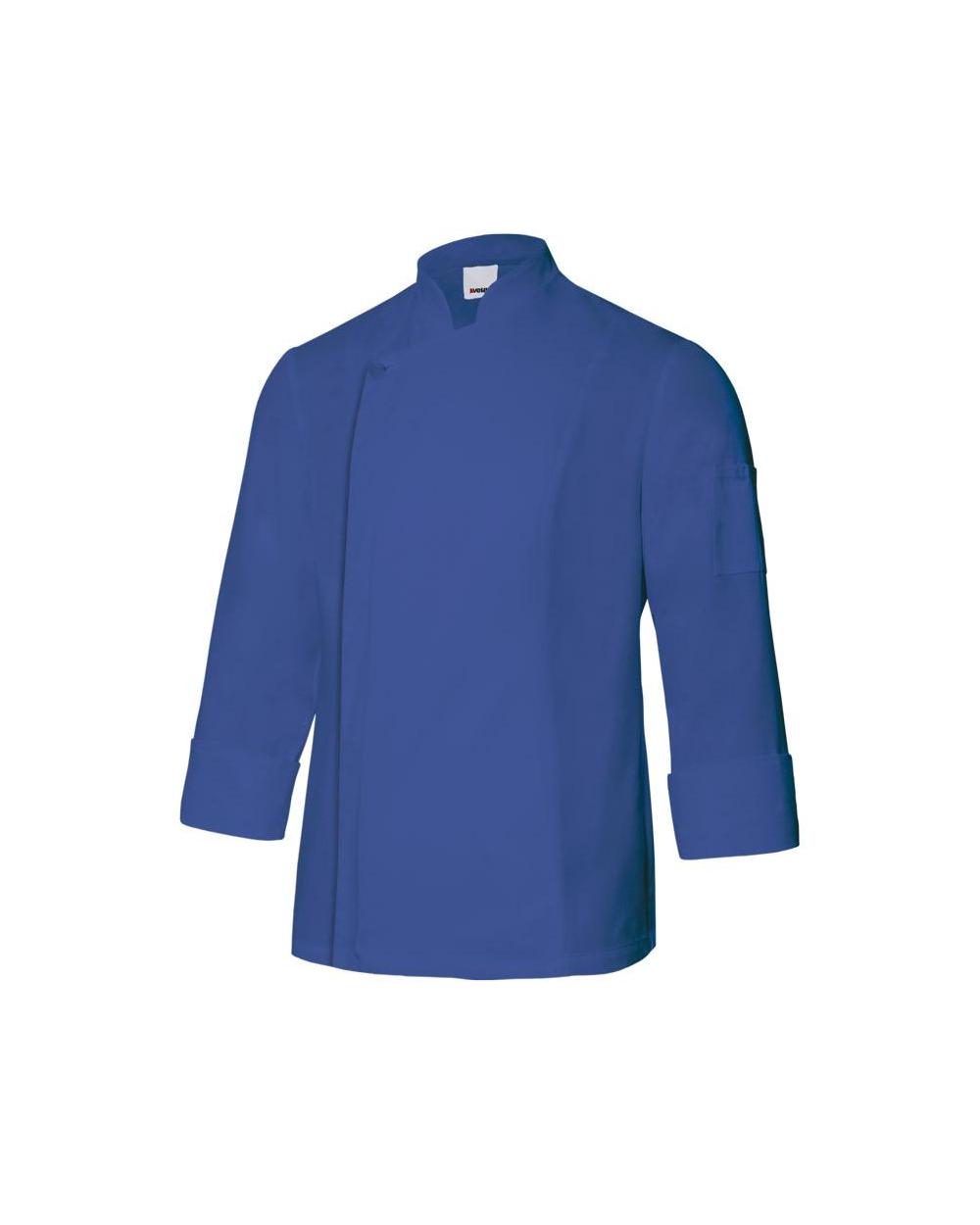 Comprar Chaqueta de cocina con cremallera serie 405202tc online barato Azul Ultramar