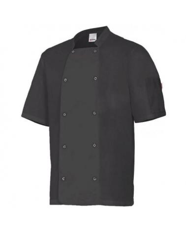 Comprar Chaqueta de cocina con automaticos manga corta serie 405205 online barato Negro