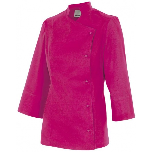 Comprar Chaqueta de cocina mujer serie melisa online barato Fucsia