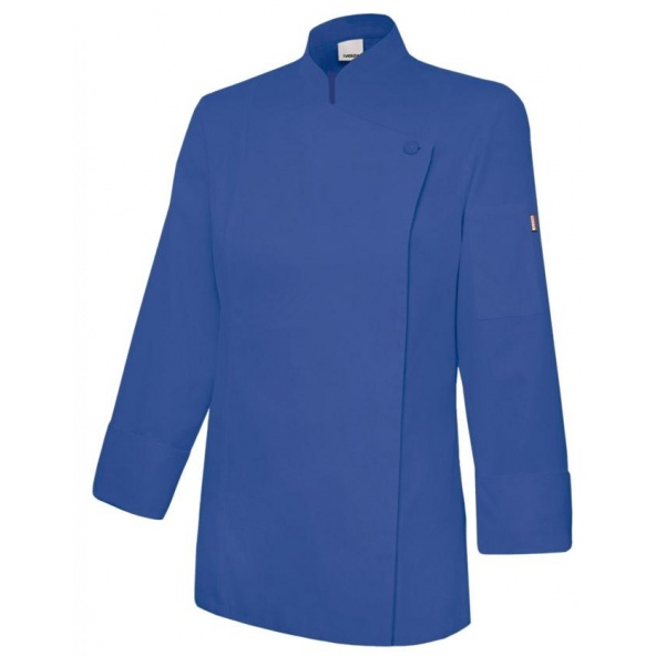 Comprar Chaqueta de cocina mujer con cremallera serie 405203tc online barato Azul Ultramar