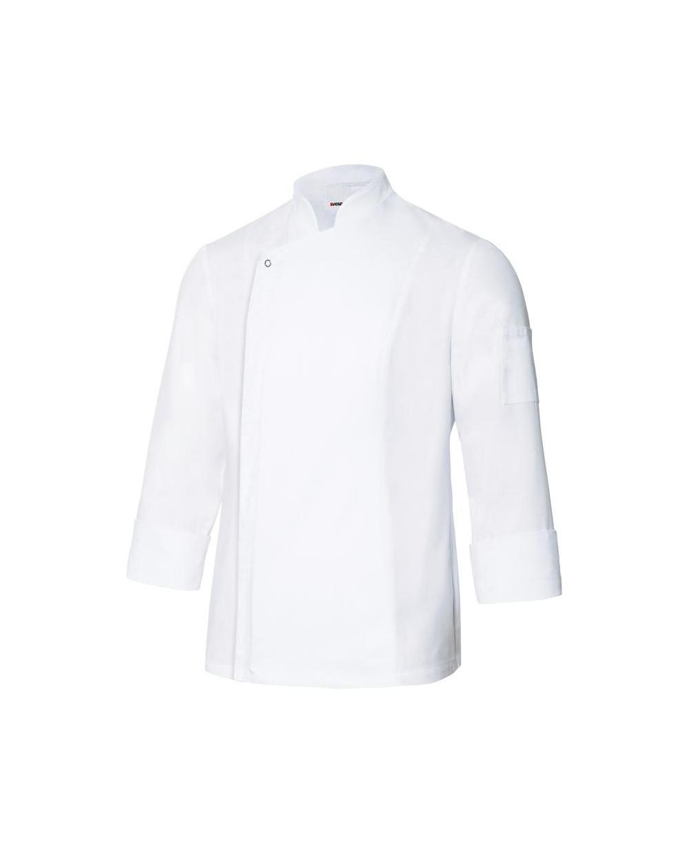 Comprar Chaqueta de cocina con tejido transpirable serie 405204 online barato Blanco