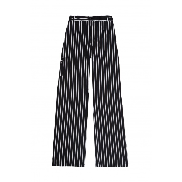 Comprar Pantalón de cocina antimanchas serie oregano_50 online barato Rayas Negras