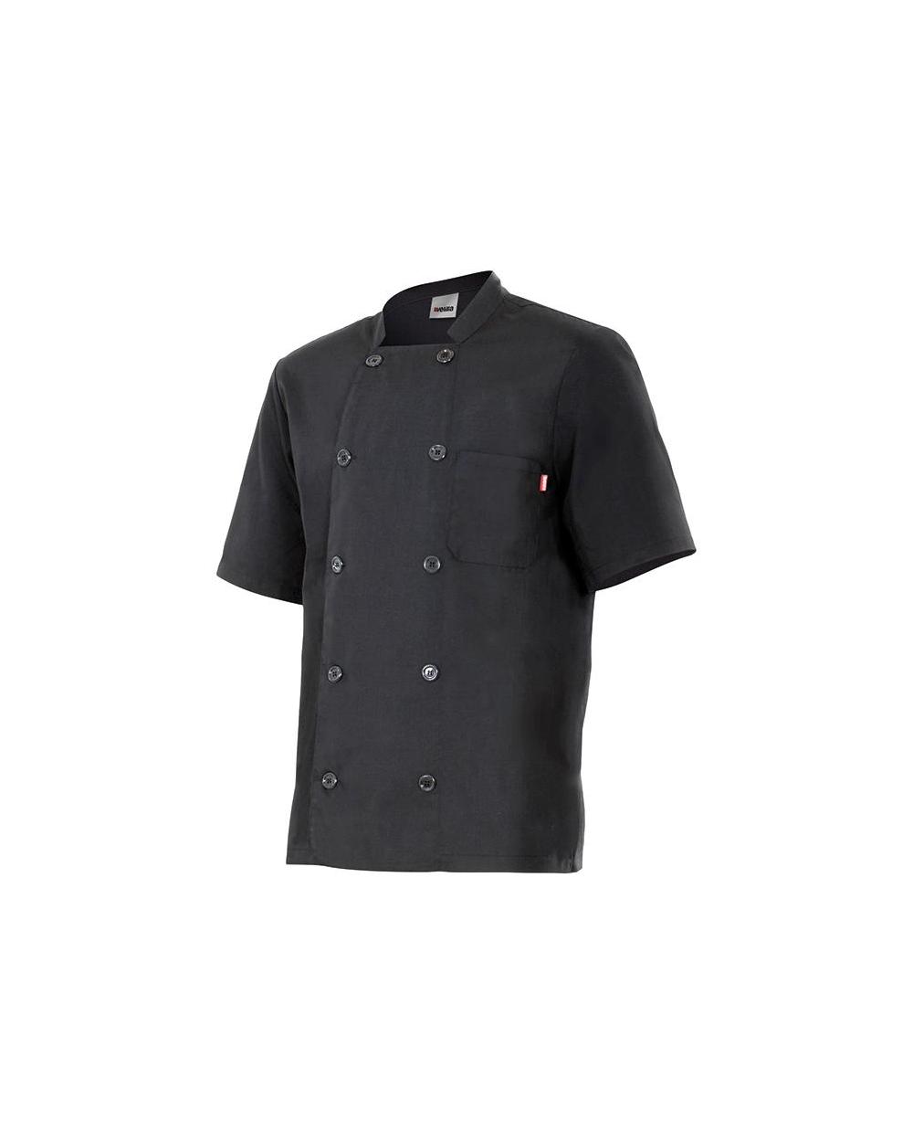 Comprar Chaqueta de cocina manga corta serie 432 online barato Negro