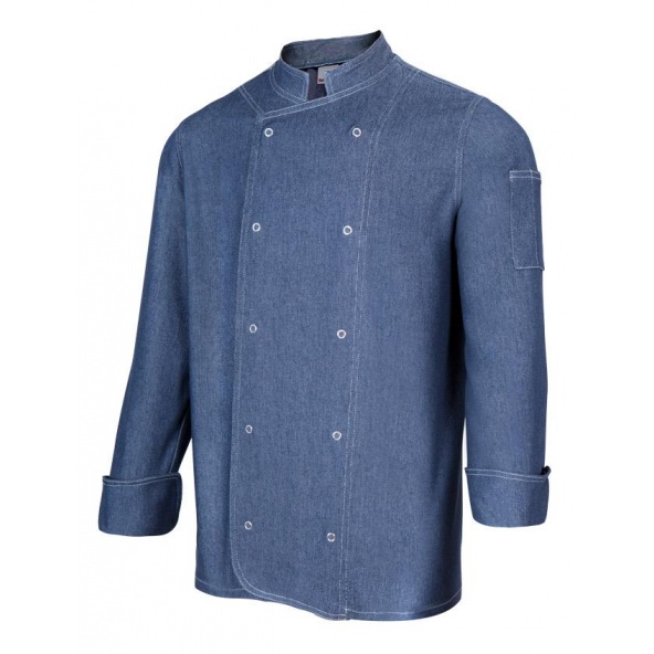 Comprar Chaqueta de cocina denim con automaticos serie 405207 online barato 64