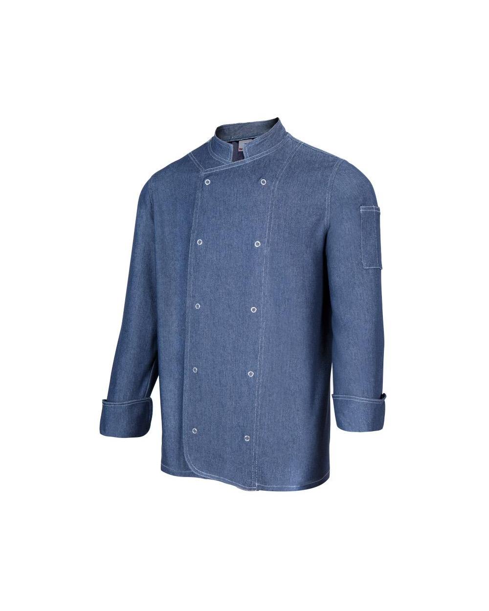 Comprar Chaqueta de cocina denim con automaticos serie 405207 online barato 64