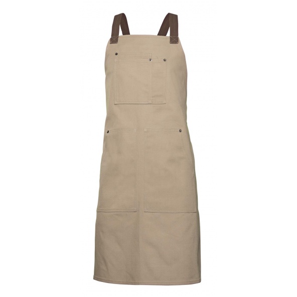 Delantal peto canvas bicolor serie 404211b