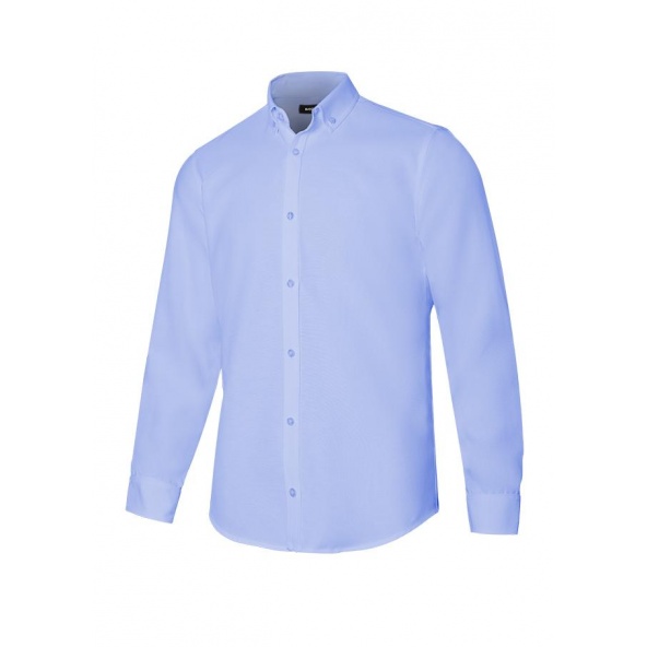 Comprar Camisa oxford stretch manga larga hombre serie 405004s online barato Celeste