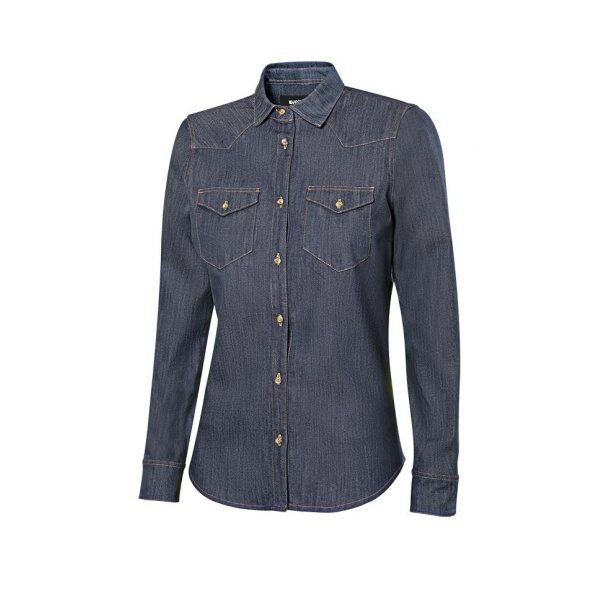 Comprar Camisa denim stretch manga larga mujer serie 405007s online barato 63